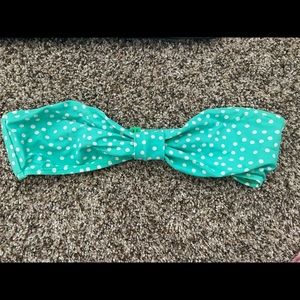 Strapless Pok a Dot bikini top